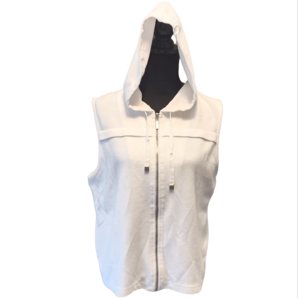 Meg Allen Sleeveless Hoodie A Liz Claiborne Co